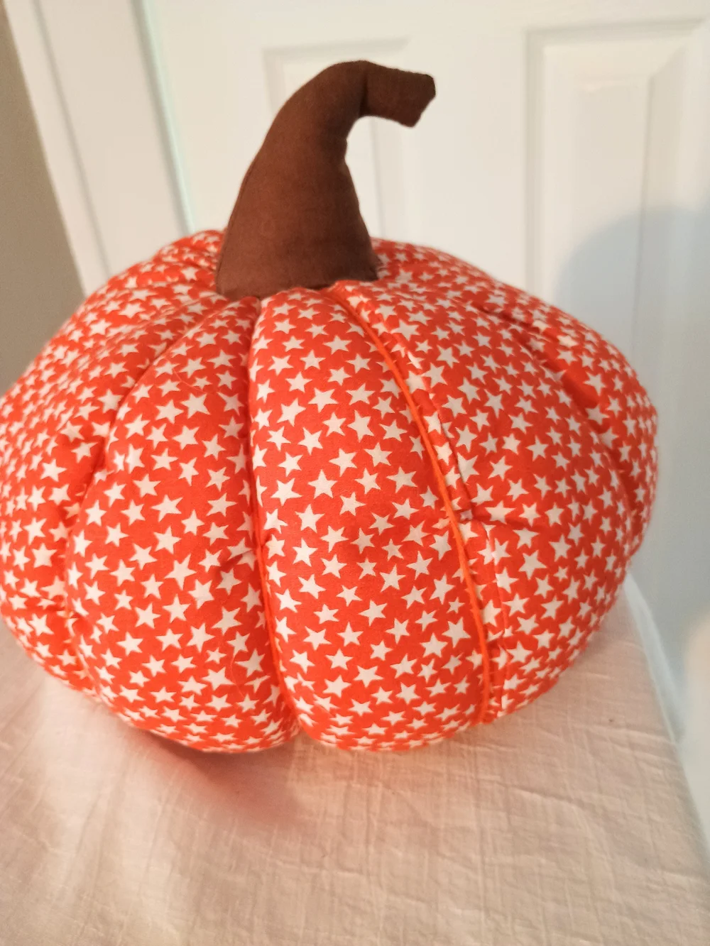 🍂 FALL VIBES 🍂 Handmade Pumpkin Pillow, Kitschy, Rustic Farmhouse, Farm Core
